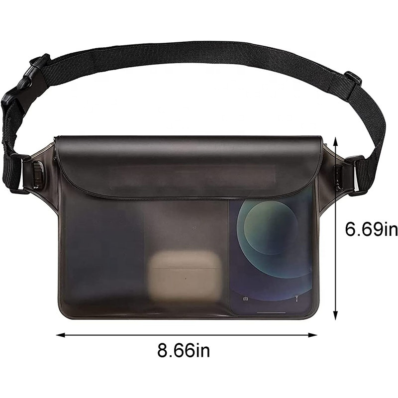 Bolsa de cintura impermeable plegable multipropósito con cierre para aventuras al aire libre