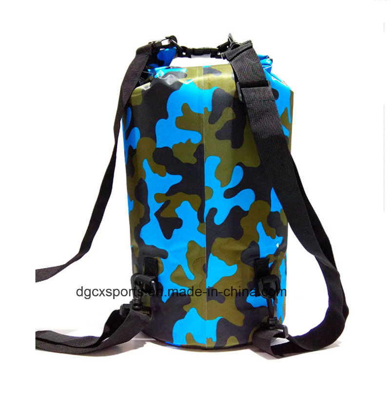 Mochila impermeable flotante de PVC para deportes al aire libre, saco seco impermeable, bolsa de duffel ligera para senderismo, bolsa seca para deportes acuáticos