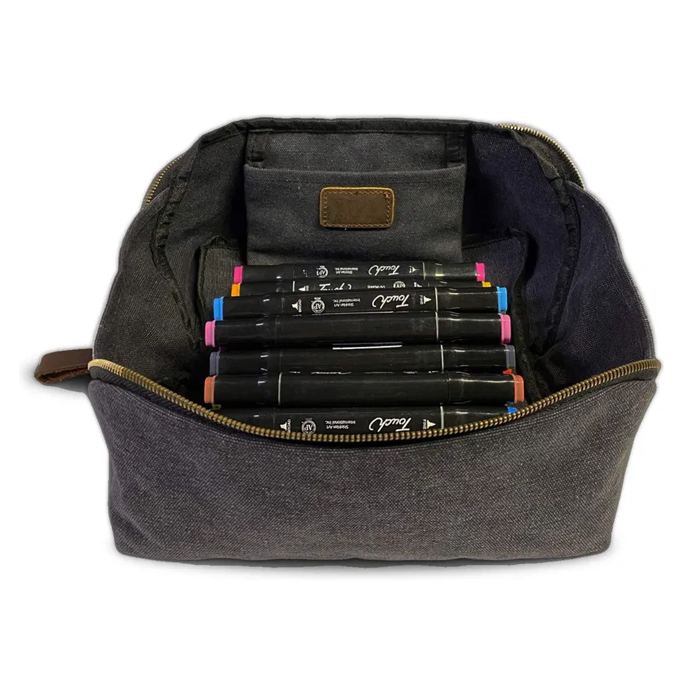 Gran bolsa de lona contenedor de herramientas estuches de transporte cubo bolso de mano