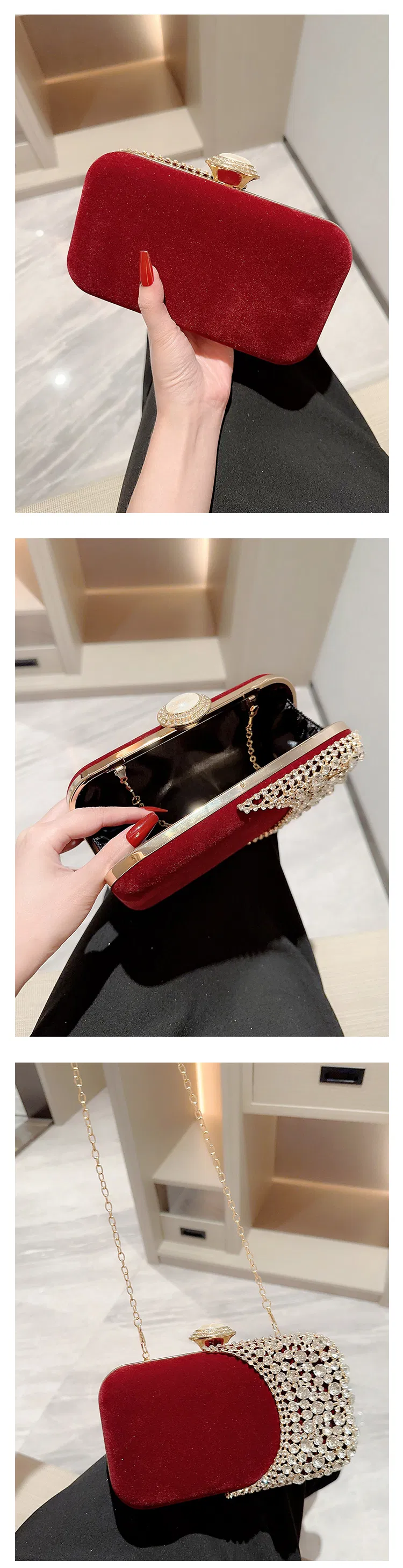 Bolso con purpurina