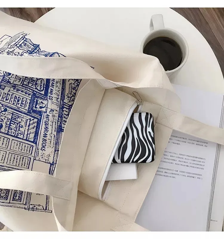 Diseño de bolso de hombro tote con bolsillo interior
