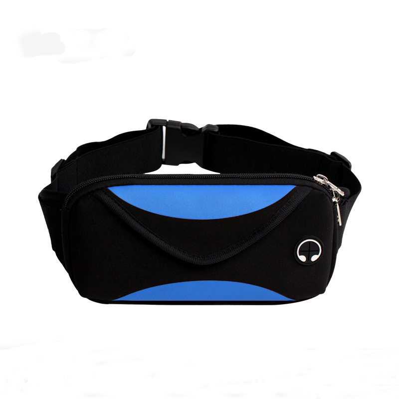 Cinturón de running ajustable de neopreno impermeable con malla de panal, bolsa de cintura multicolor
