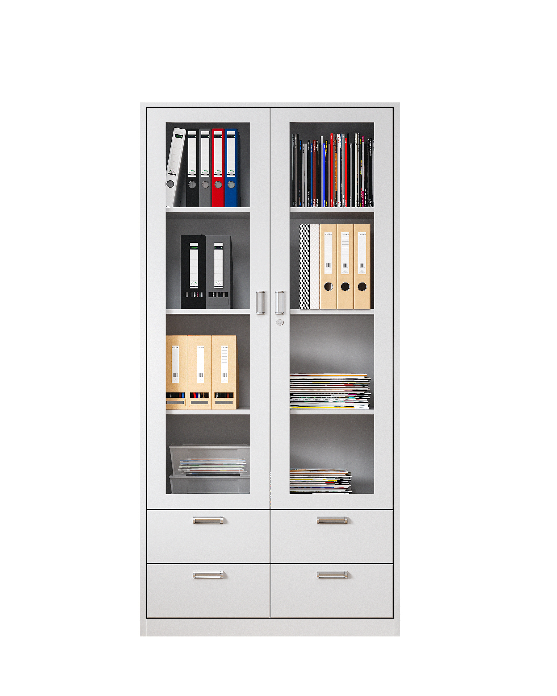 Steel-made Filing Cabinet File Organizing and Storage Cabinet Floor-standing Data Carrying Drawer Filing Cabinet