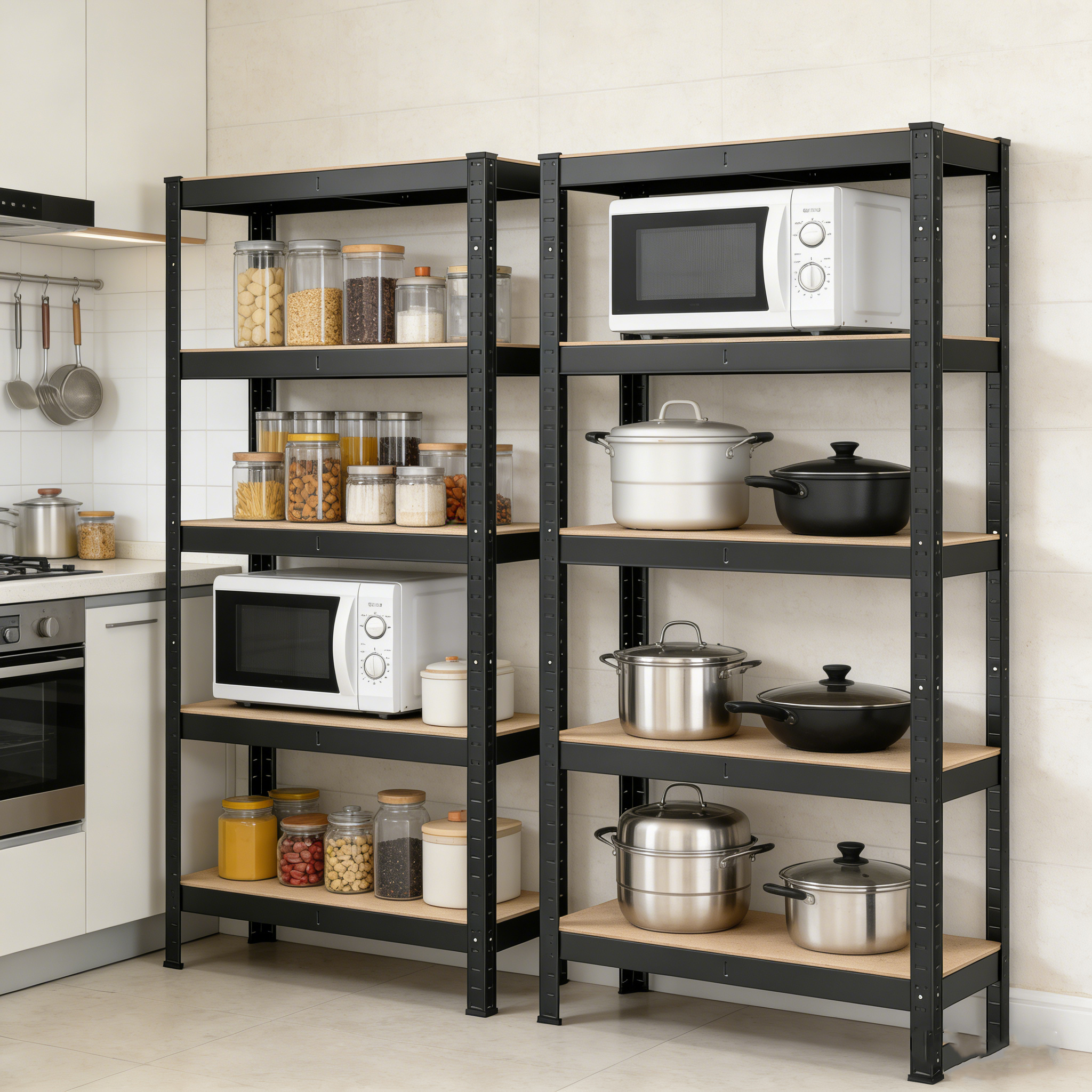 Light Duty Steel Shelves 5 Layer Electronic Commercial Steel Storage Shelving Warehouse Galvanized Shelf Steel Display Shelving