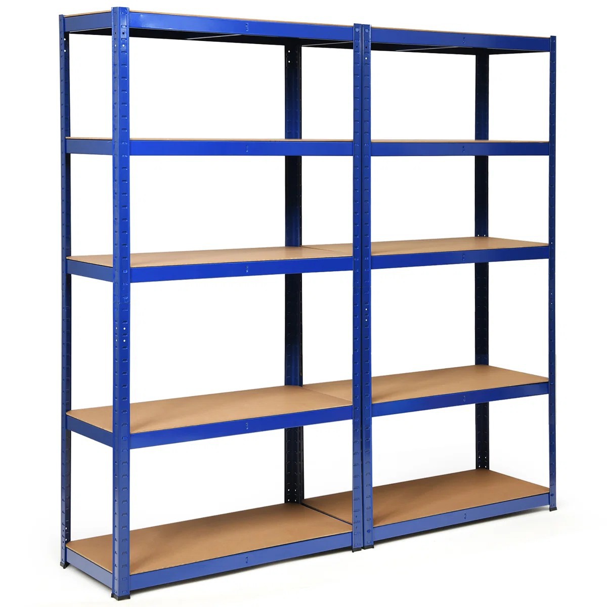 5 Tier Metal Shelf Light Duty Boltless Steel Rack MDF Adjustable Boltless Shelving Appliances Microwave Rack Galvanized Shelf