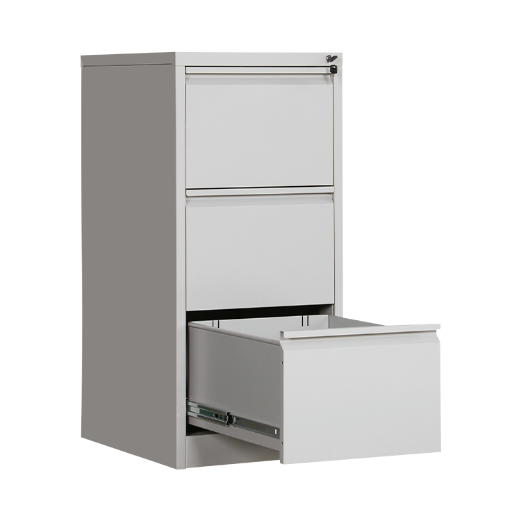 Lockable Modern Movable White Metal Drawer Card Box File Cabinet Adjustable Office Furniture for School Home Hospital Use