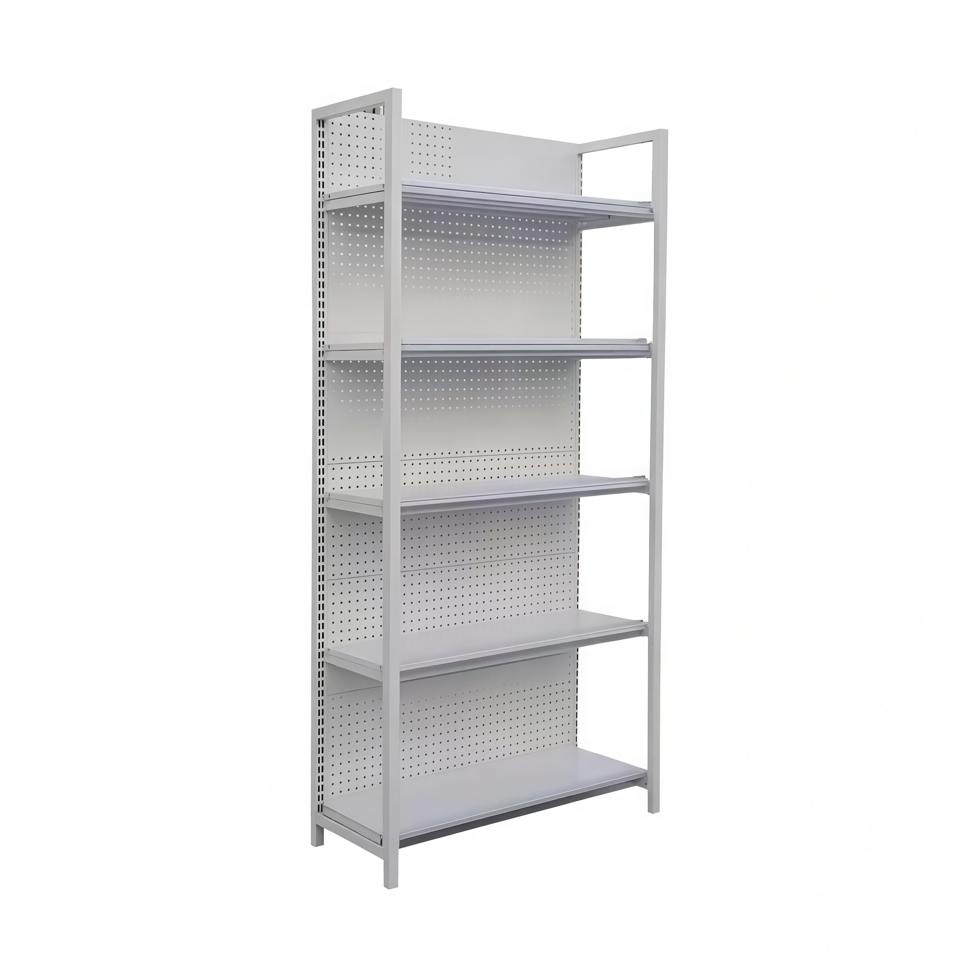 Wholesales Retail Grocery Store Metal Commercial Rack Shelving Light Duty Powder Coat Supermarket Shelving Metal Display Shelves