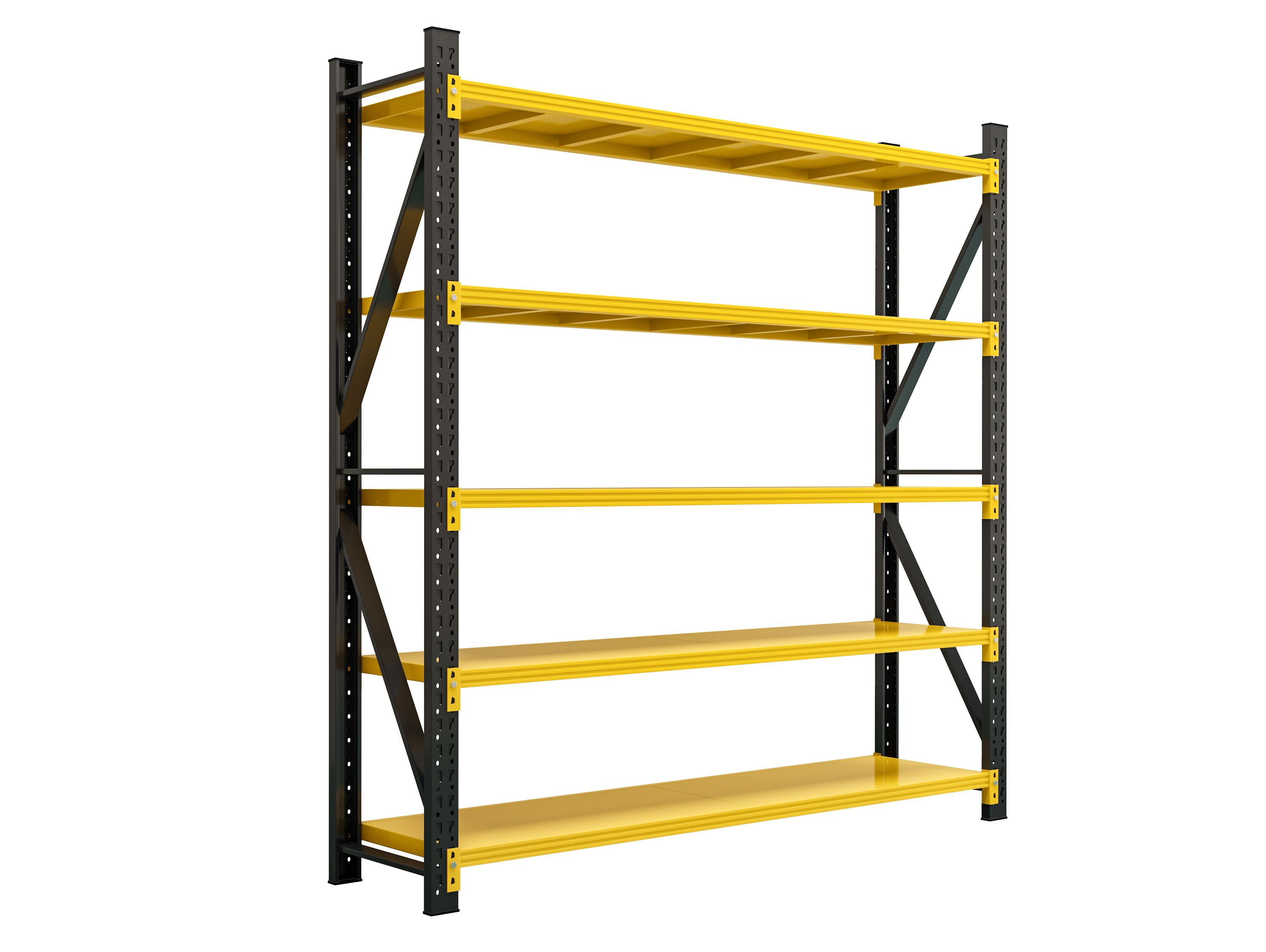Wholesale Durable Cold-rolled Steel Plate 4-6 Layer Assemble Adjustable Selective Warehouse Rack Electrostatic Powder Coated
