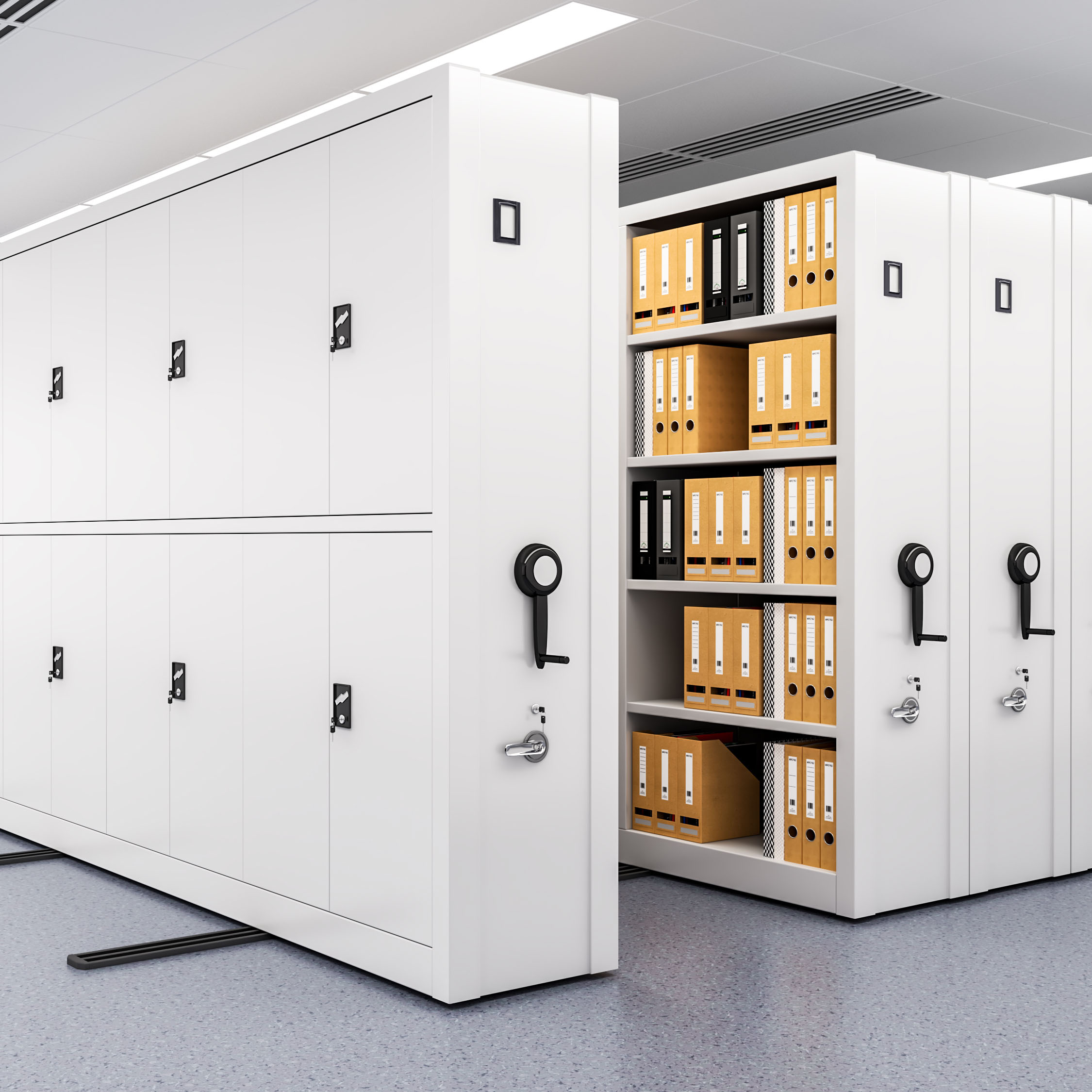 High Density Mobile Shelving Roller Racking System for Efficient Archive Storage and Organization