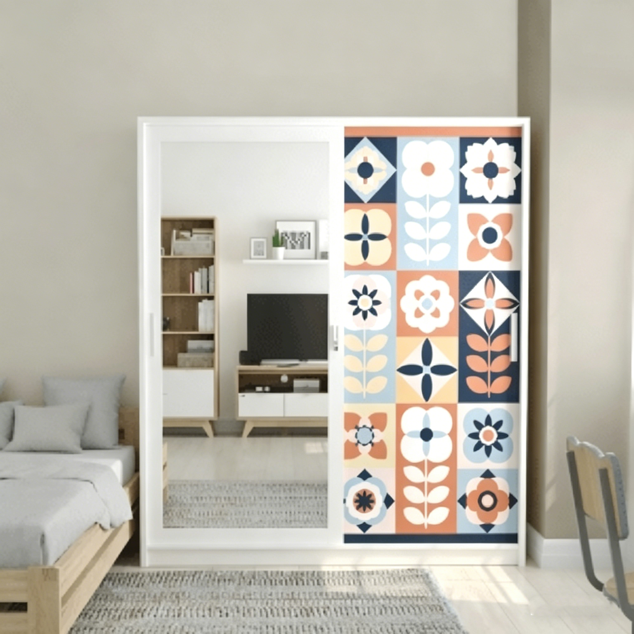 Factory Wholesale Steel Wardrobe Metal Mirror Wardrobe Metal Locker Almari Besi Lemari Pakaian Besi Steel Wardrobe Malaysia