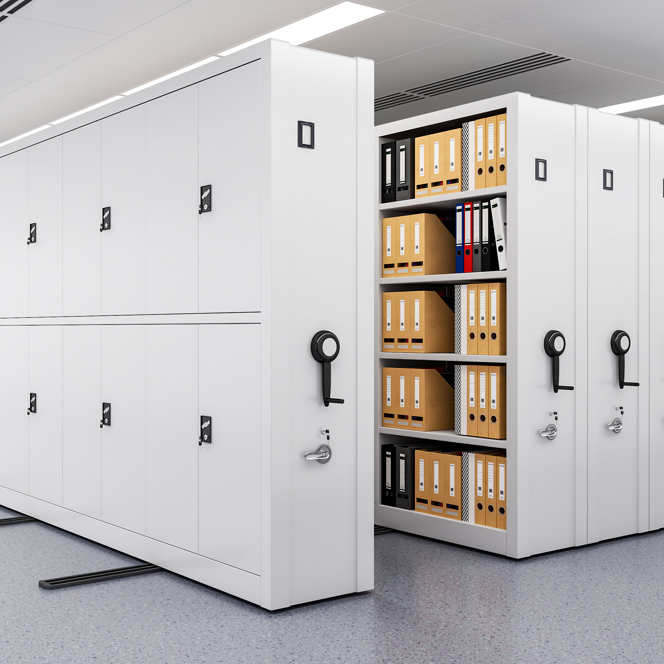 Customized Metal Mobile Shelving Compactor Shelving High Density Mobile Shelving Storage Shelves File Compactor System
