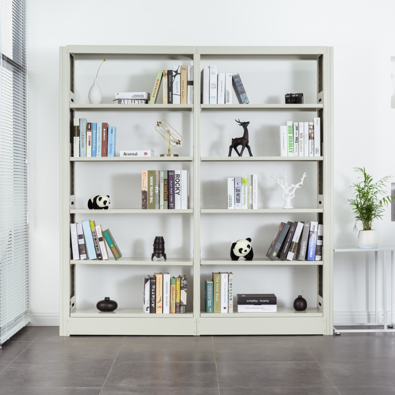 School Library Steel Wood Modern Metal Book Racks & Shelves for Home Office Hotel Hospital Storage-Durable Large Capacity