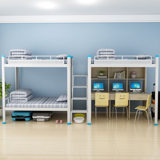 Adults Students Bedroom Dormitory Bed Durable Portable Modern Metal Customized Lit Superpose Furniture for School