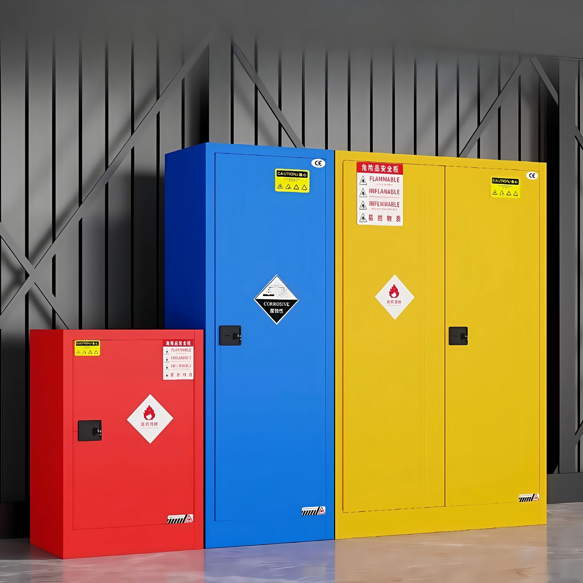 Fireproof Chemical Storage Cabinet Class 3 Flammable Liquids Steel Storage Cabinet Flammable Storage Cabinet for Laboratory