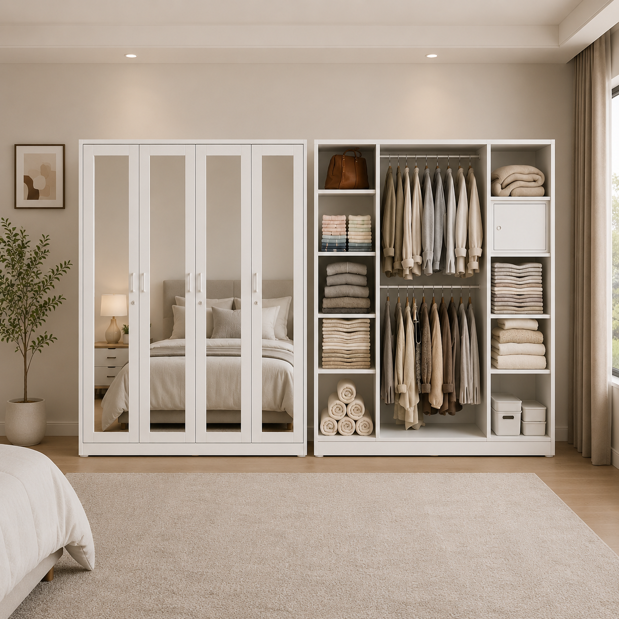 Metal Wardrobe Printed Pattern Metal Wardrobe Sliding Door Clothes Cabinet Bedroom Wardrobes Modern Wardrobe Closet Locker Besi