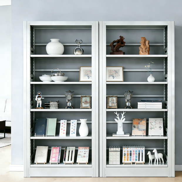 Modern Office Steel Wooden Heavy Duty Metal Book Shelves Library Book Racks for School Home Office & Hotel Use