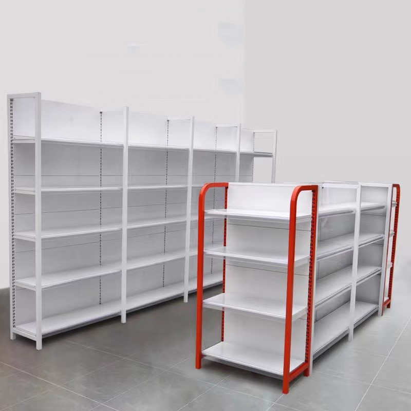 Commercial Steel Supermarket Shelving Grocery Retail Warehouse Commercial Rack Shelving Metal Boltless Supermarket Display Rack
