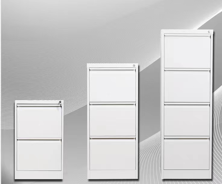 Lockable White Metal  Drawer Card Box File Cabinet Adjustable Modern Office Furniture for School Home Office Hospital Hotel