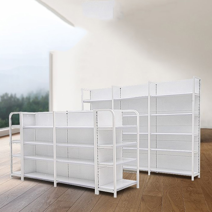Commercial Steel Supermarket Shelving Grocery Retail Warehouse Commercial Rack Shelving Metal Boltless Supermarket Display Rack
