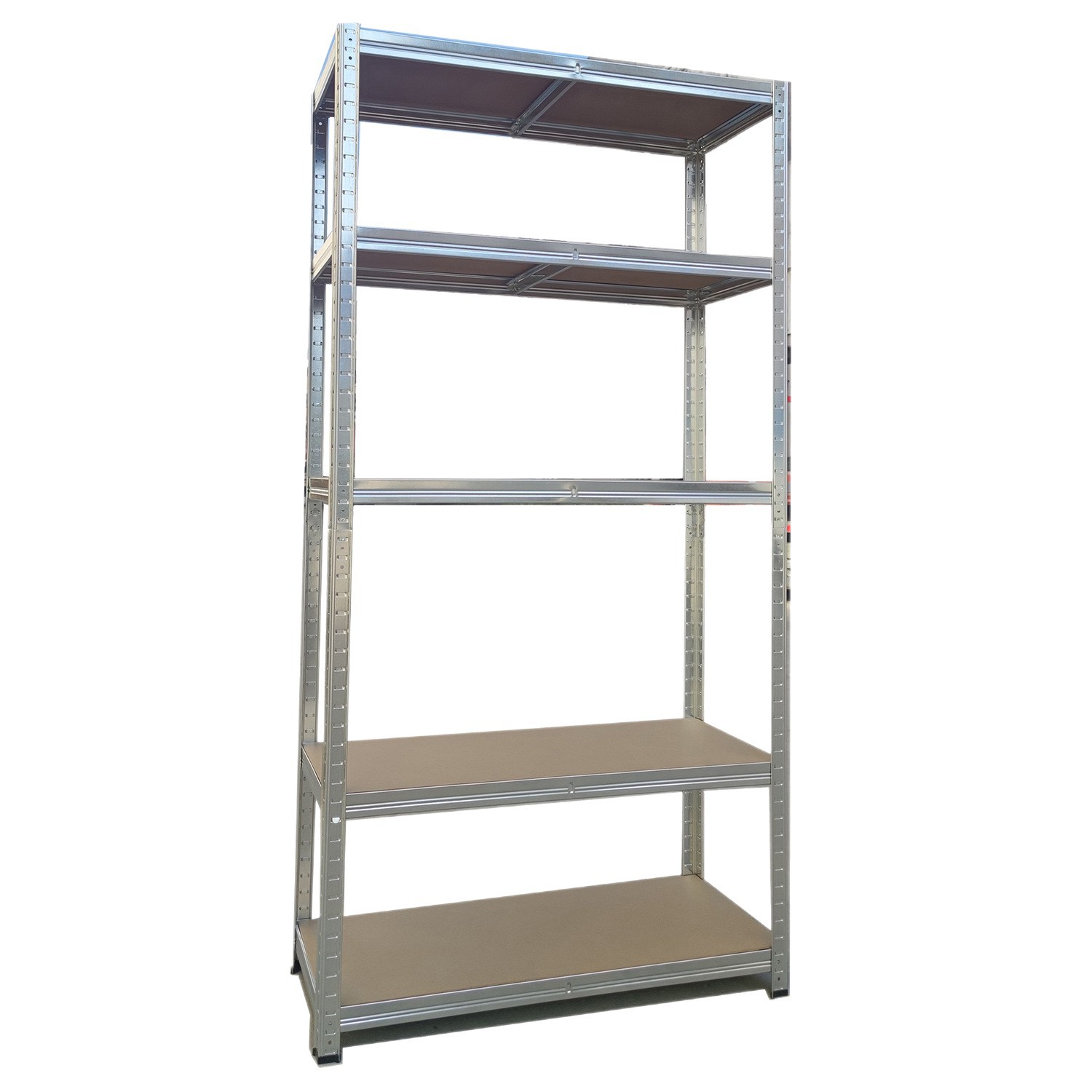 Galvanized Boltless Metal Rack 5 Layers Light Duty Shelving Boltless Steel Rack Steel MDF Shelving Steel Display Shelving