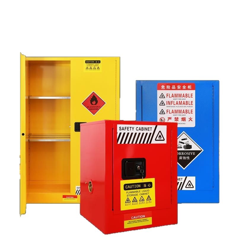 Industrial Iron Safety Cabinet Flammable Combustible Liquids Explosion-Proof Fire Cabinet Hospital Flammable Storage Cabinet