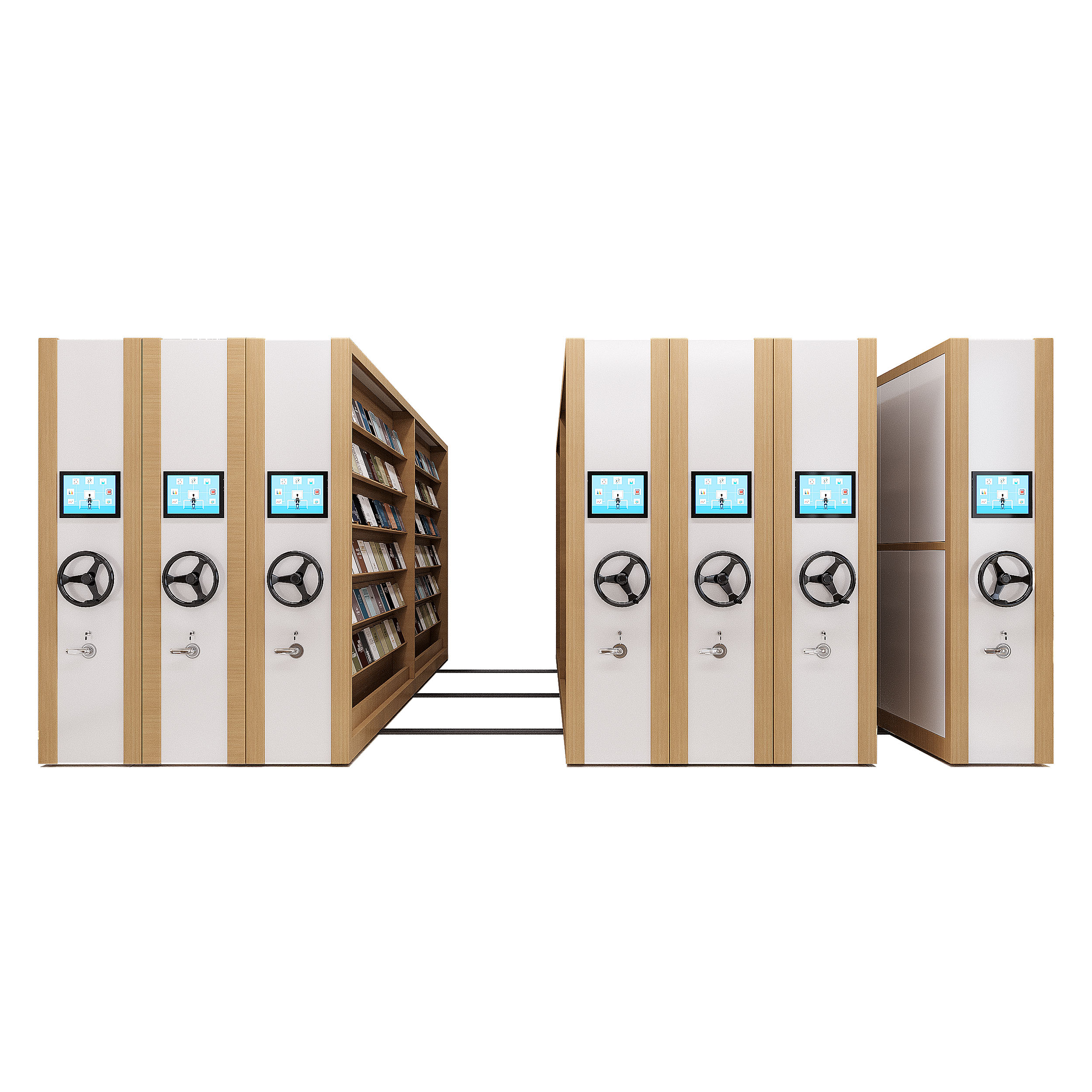 Modern Design Mobile Lockable Filing System Commercial Compactor Storage Metal Archive Cabinet Office Outdoor School Warehouse