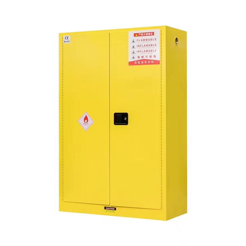 Yellow Safety Flammable Storage Fire Proof Cabinet Hospital Metal Explosion Proof Cabinet Laboratory Flammable Safety Cabinet
