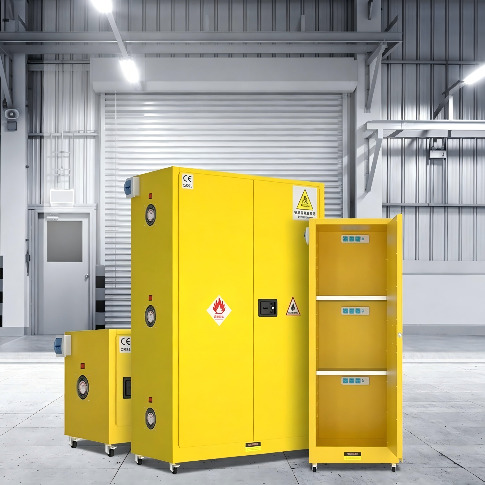 Lab Flammable Steel Storage Cabinet Chemical Flame Corrosive Flammable Storage Cabinet Laboratory Explosion Proof Cabinet
