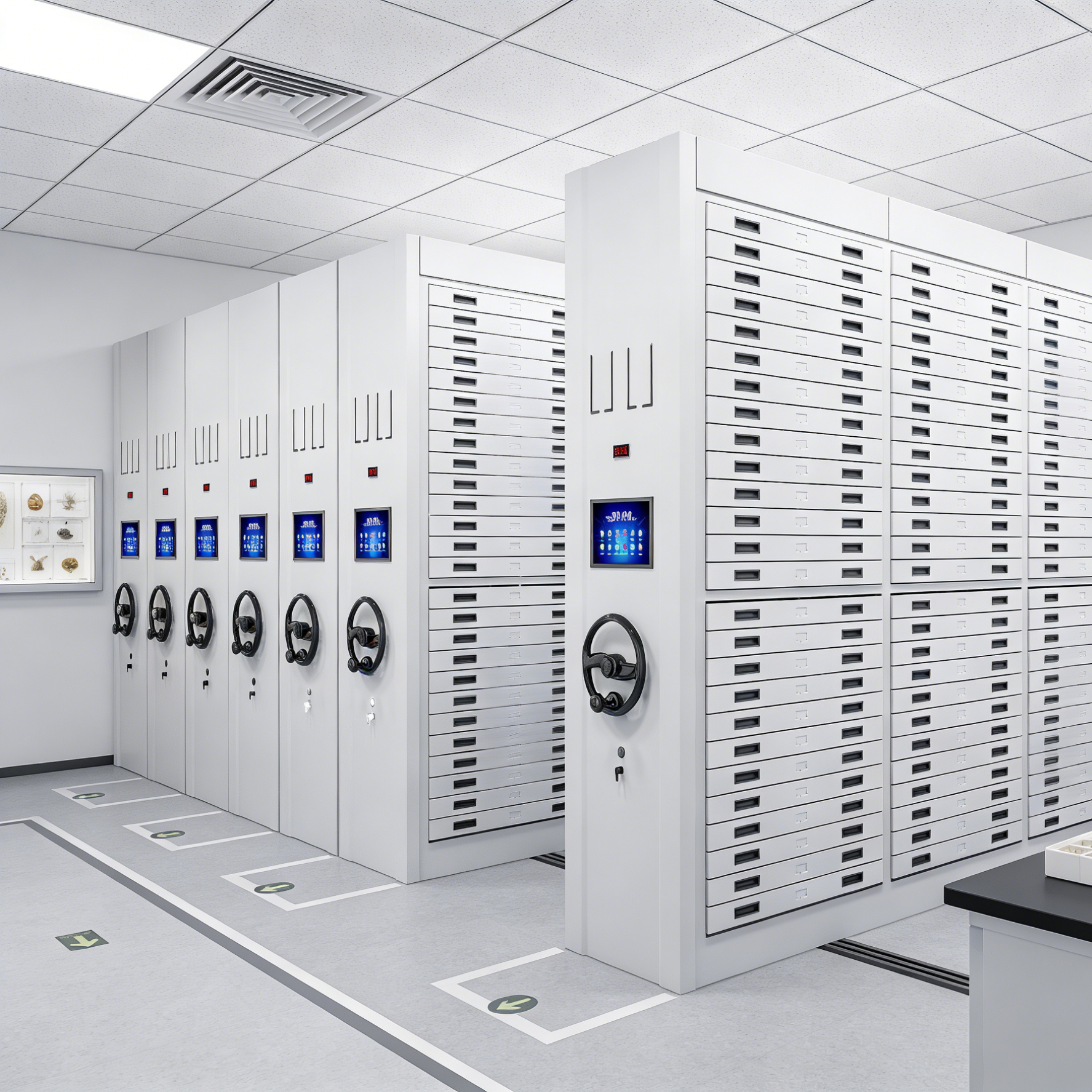 Intelligent Steel Dense Cabinet Series Movable Archive Shelves File Storage System Steel Dense Cabinet Movable Archive Cabinet