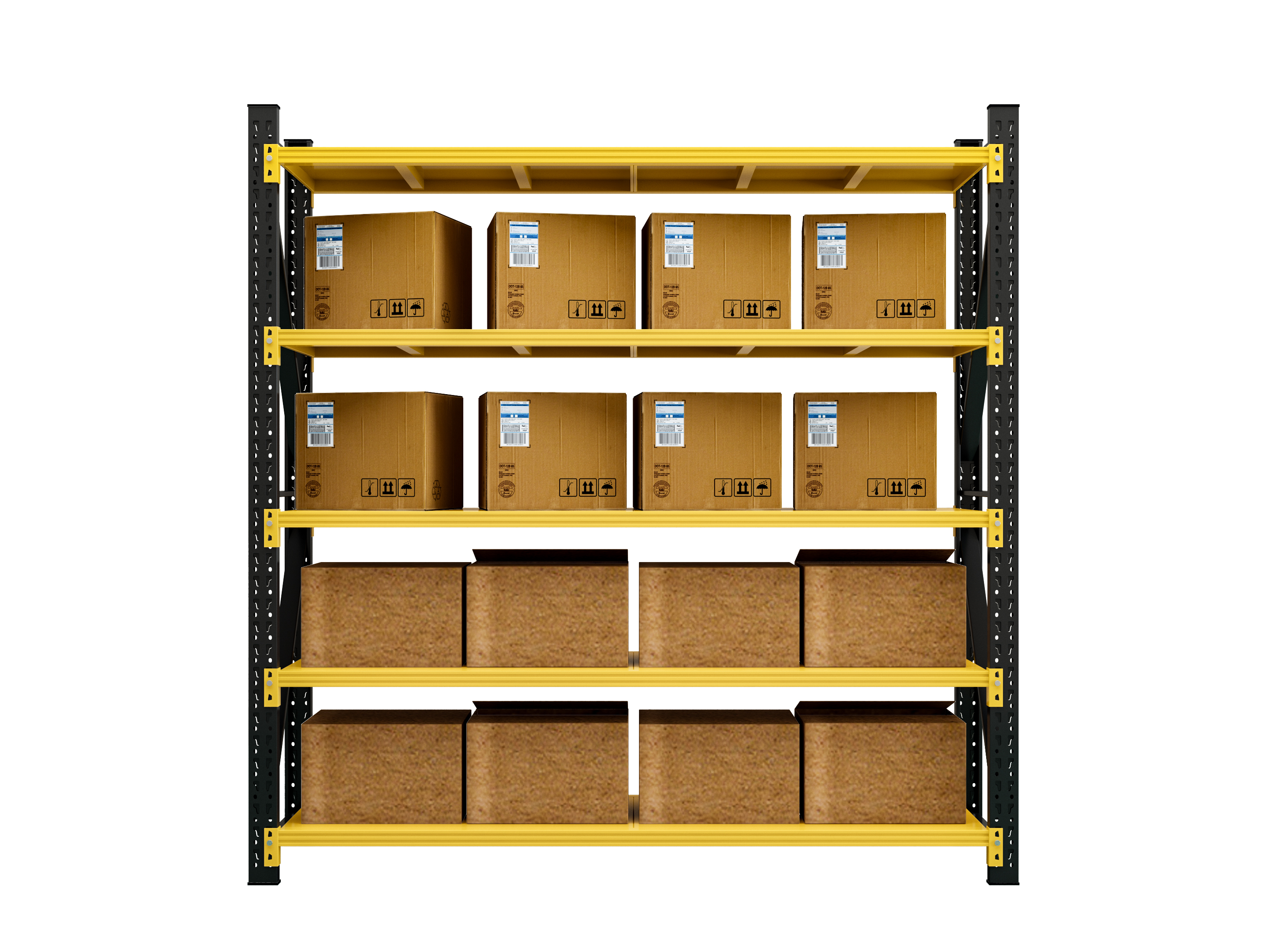 Wholesale Customized Medium Heavy Duty Industrial Racking System Adjustable Longspan High Bay Narrow Aisle Shelf