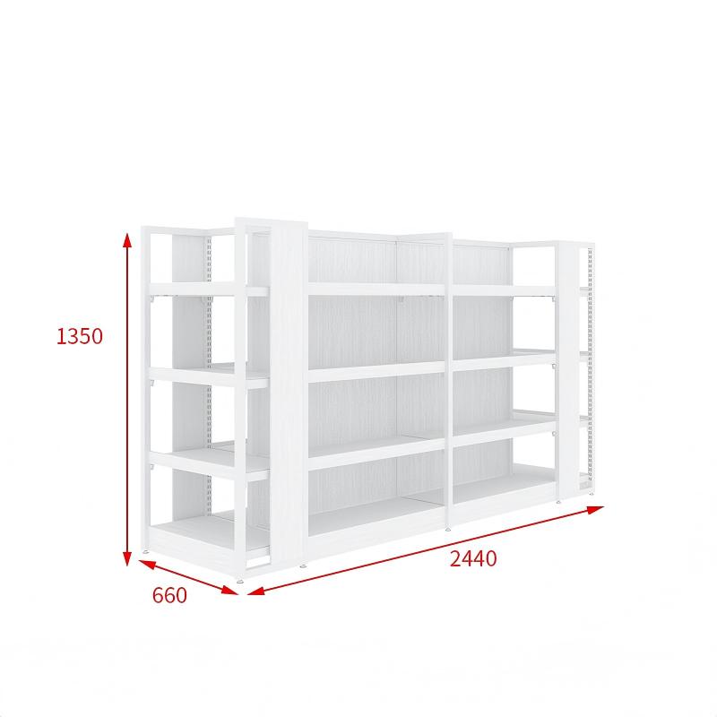 Customized Color Size Convenience Store Gondola Shelving Market Steel Display Shelves Heavy Duty Supermarket Snack Display Rack
