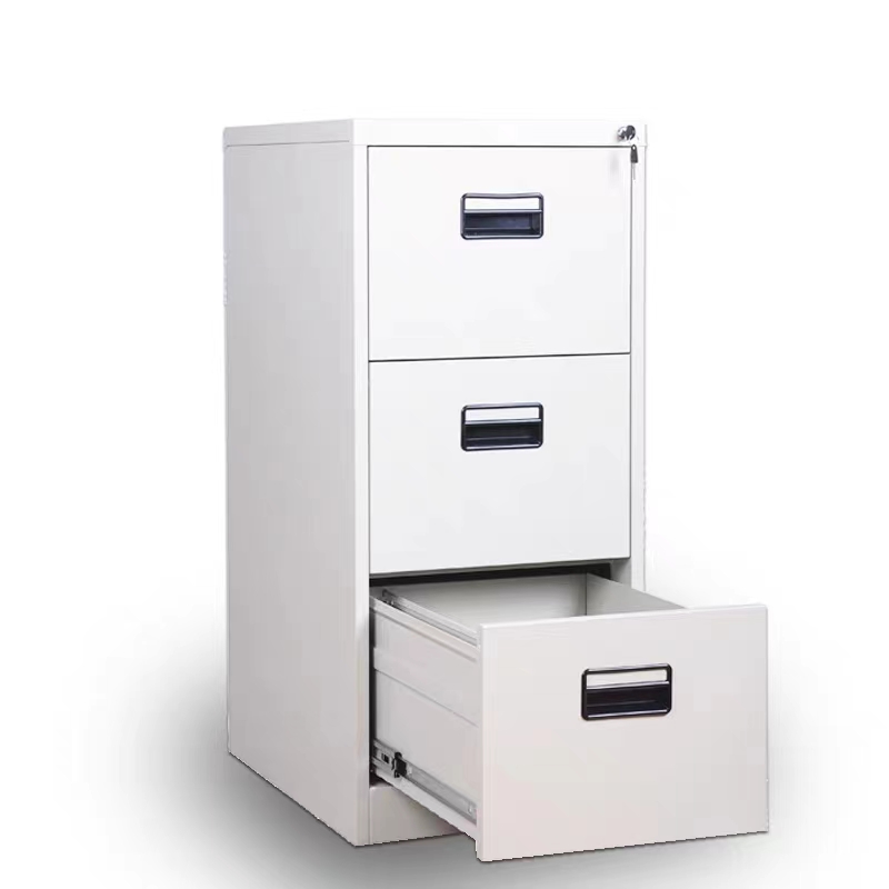 School Office Lockable White Metal 2/3/4 Drawer Card Box File Cabinet Free Combination