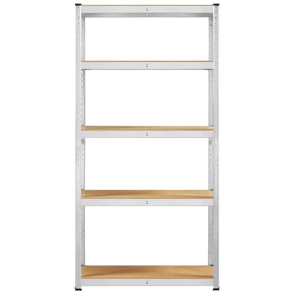 Galvanized Boltless Slotted Shelving Home Warehouse Shelf Storage 5-Layer Light Duty Steel Shelves  Kitchen Storage Shelving