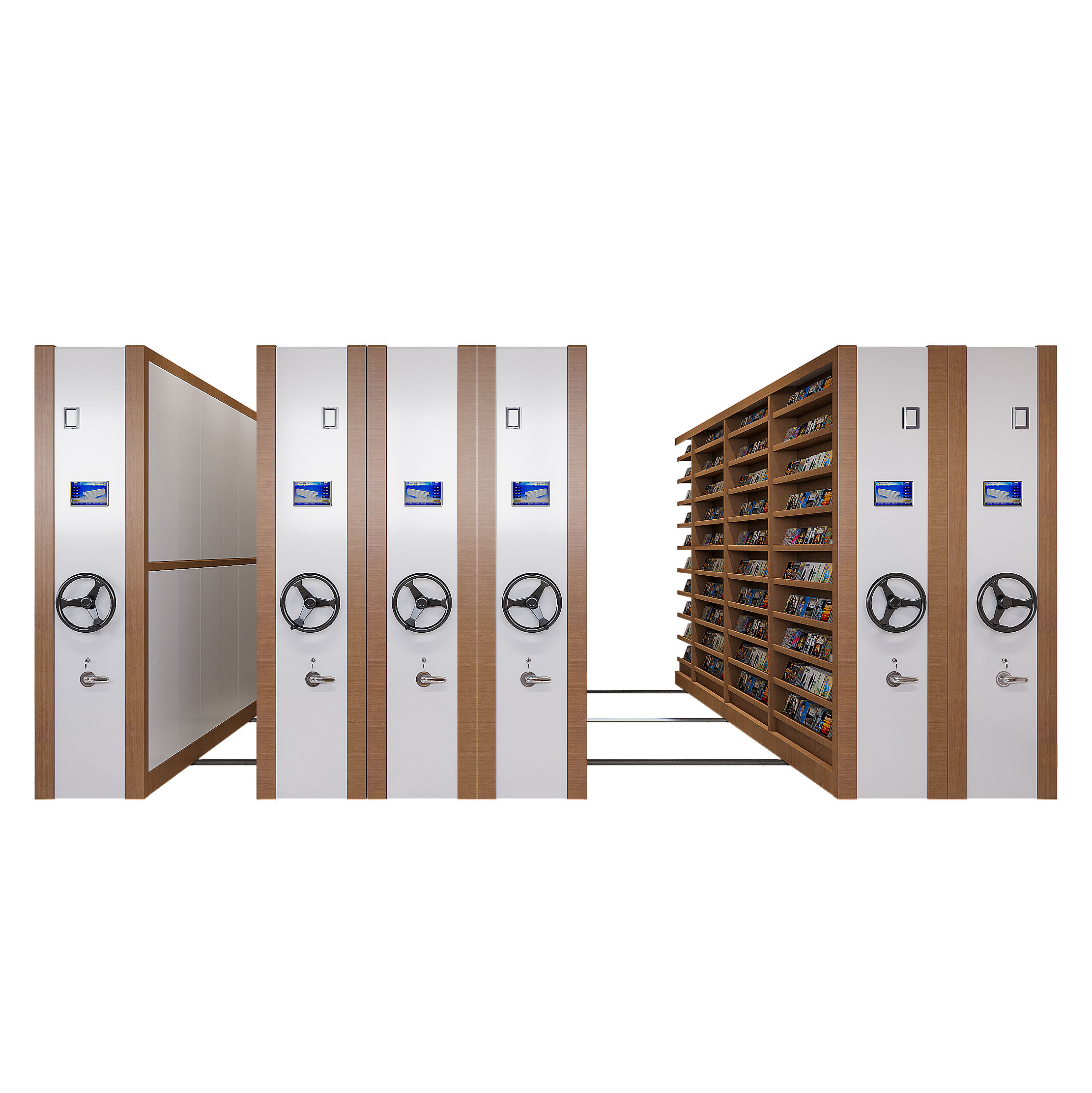 Modern Steel Mobile Compact File Cabinet Office Library Furniture Movable Shelving Archives Compactor System Dense Racks