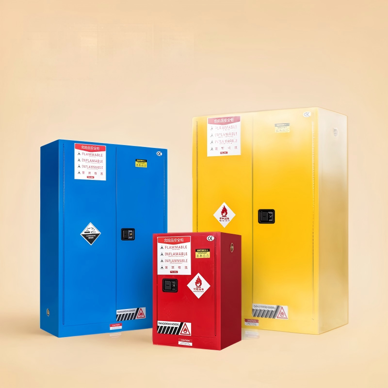 Steel Flammable Fire-proof Box Industrial All-Steel Gas Cylinder Cabinet Fireproof Chemical Liquid Steel Storage Cabinet