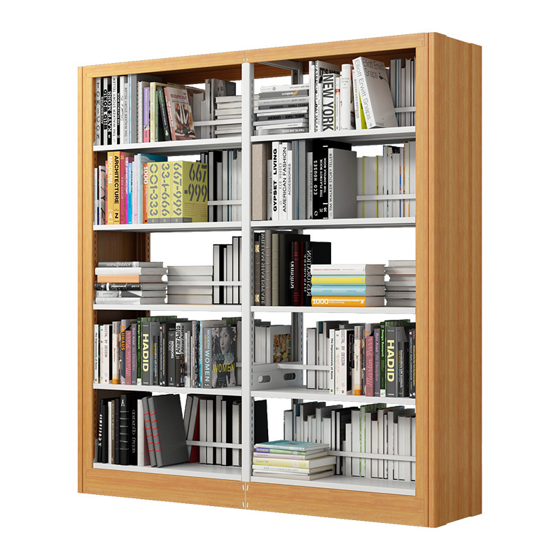 High Quality Modern Durable Metal Bookcase Library Furniture for Classroom Hospital Workshop Supermarket Home