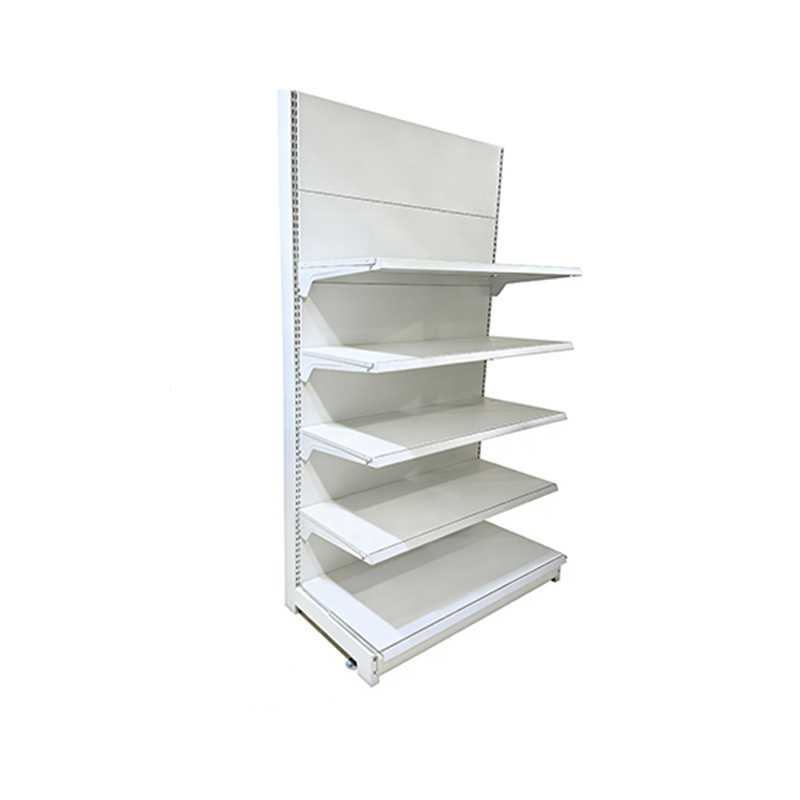 Grocery Store Rack 5 Layers Supermarket Shelves North America Supermarket Shelves Commercial Rack Shelving with Enclosure Rails