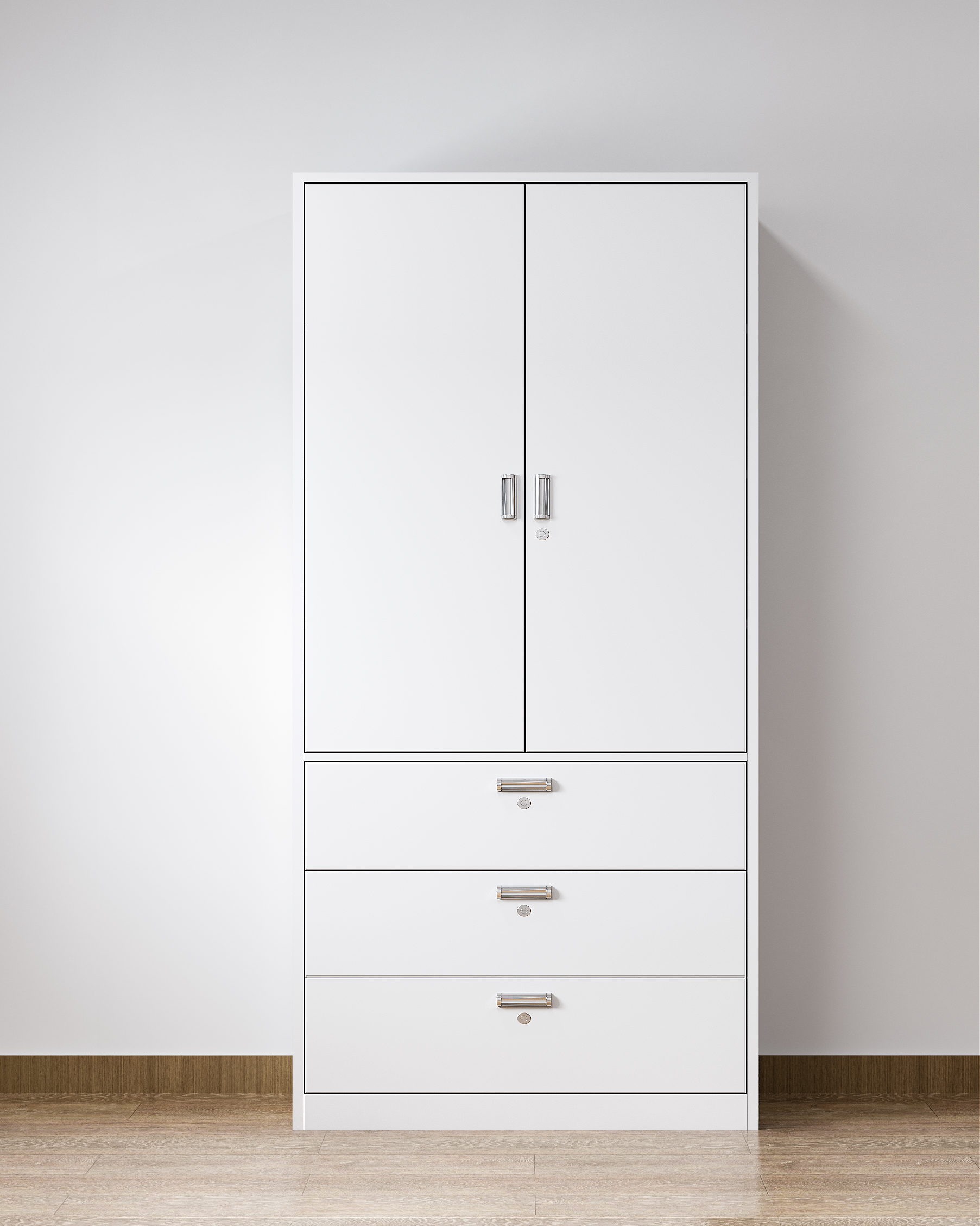 Rust-Proof Glass Door Office File Cabinet Document Storage Cabinet for Training Institution