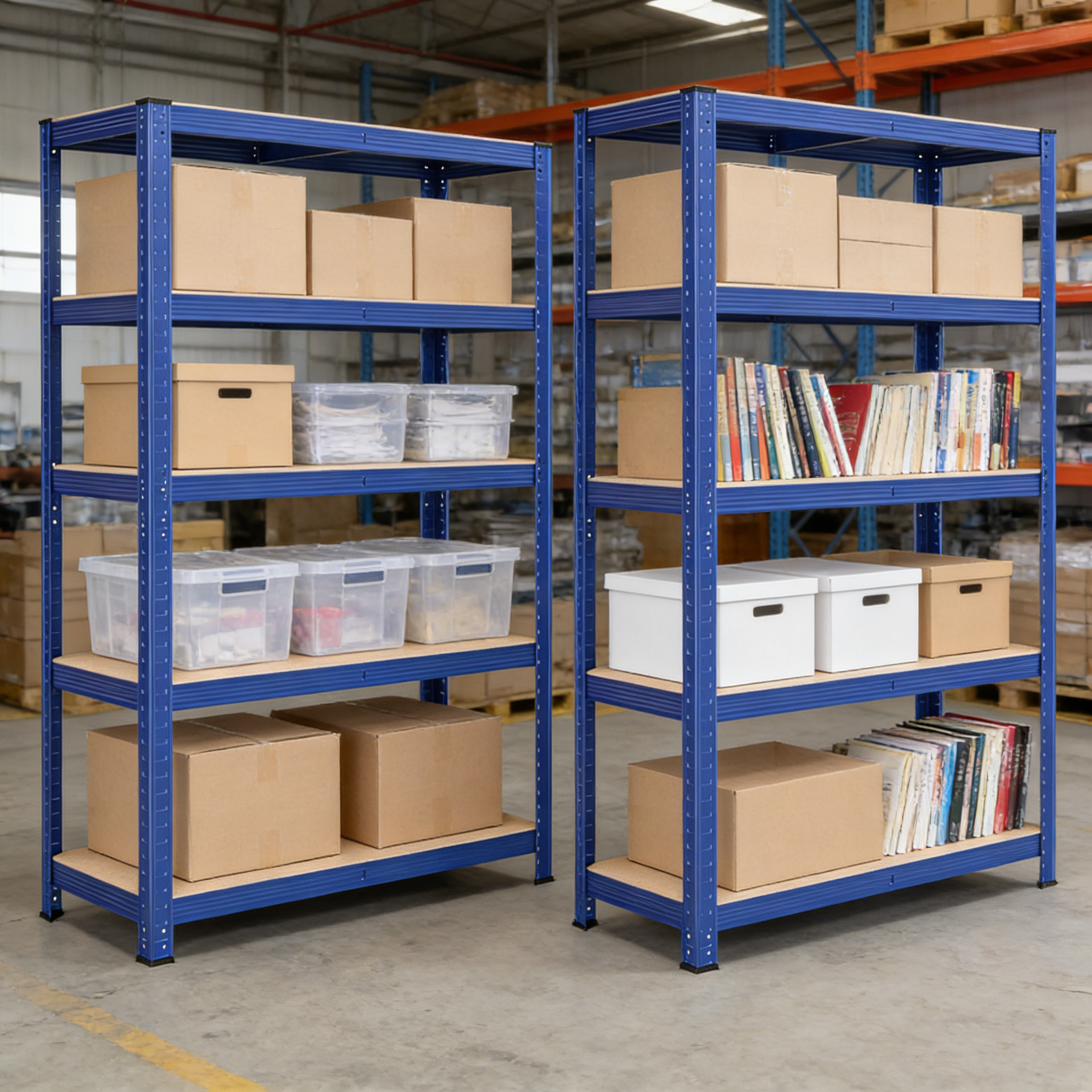5-Layer Light Duty Steel Shelves Steel MDF Adjustable Galvanized Shelf Kitchen Storage Shelf MDF Garage Metal Rack