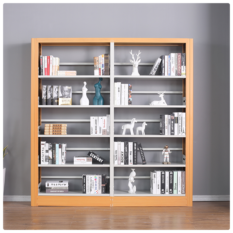 Modern Metal Bookshelf Magazine Periodical Storage Rack with Large Capacity and Durable Design for Home Office School Library