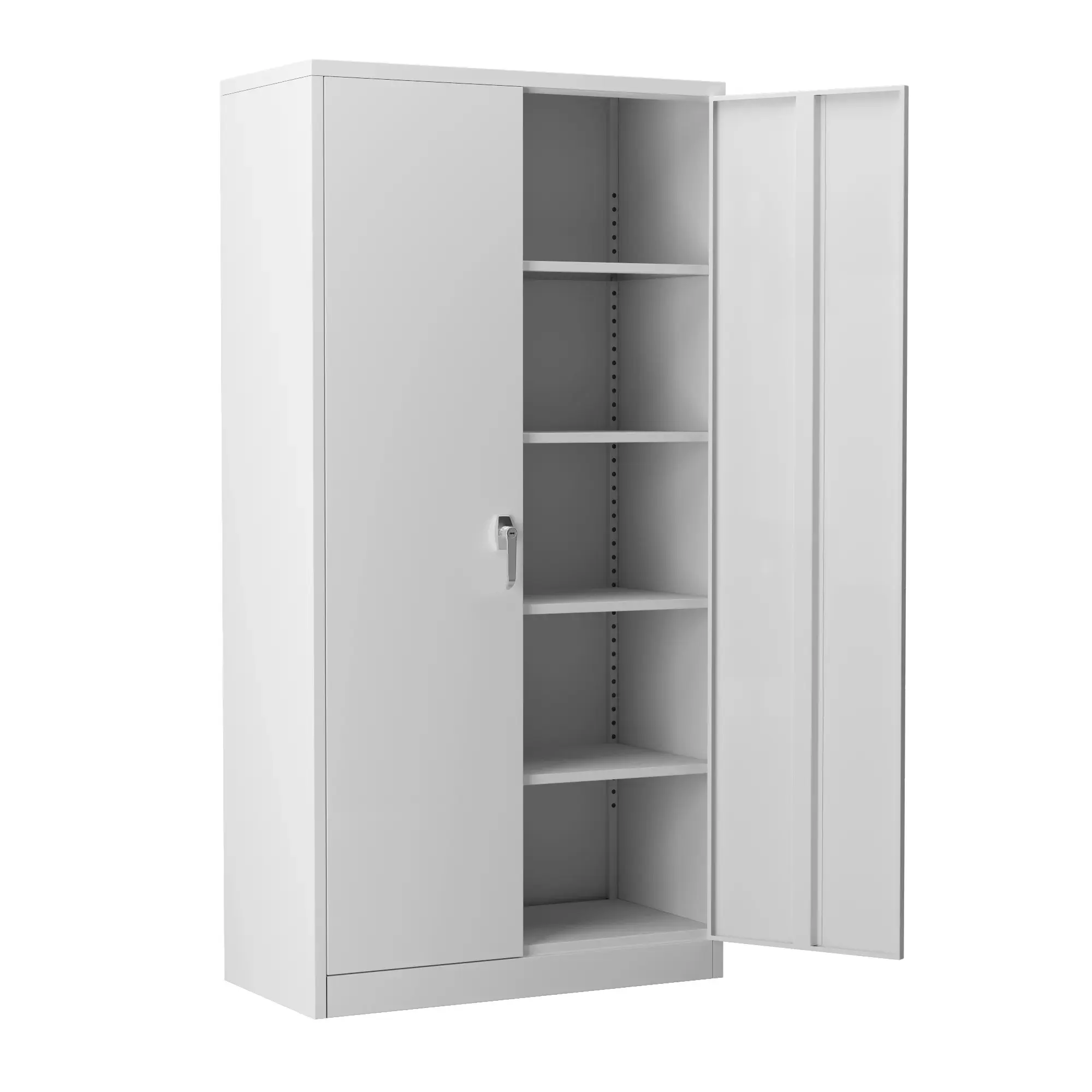Commercial Furniture Modern Glass Door Knock Down Metal Bookcase File Storage Cabinet