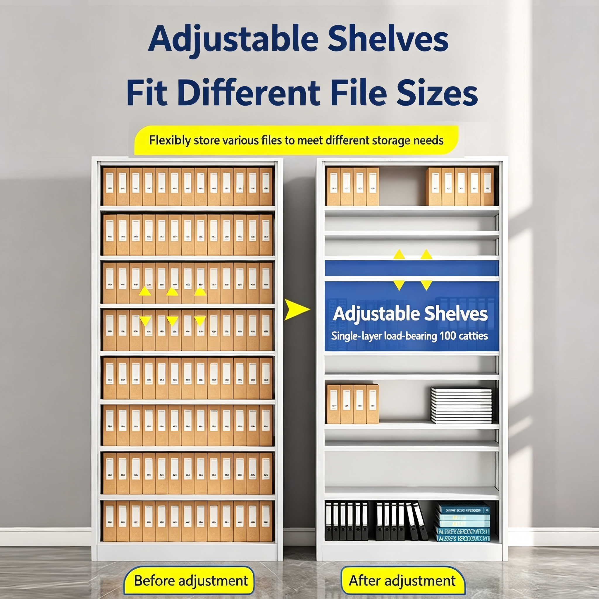 5-Tier Office Steel Cupboards Filing Cabinet Fireproof Metal File Cabinet Multiple-type Steel Office File Cabinets with Key Lock