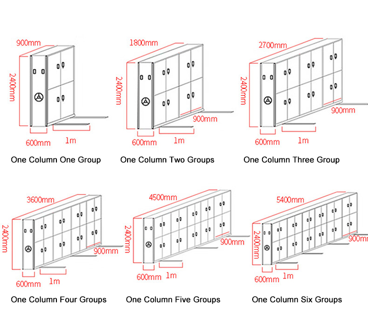 Intelligent Steel Dense Cabinet Series Movable Archive Shelves File Storage System Steel Dense Cabinet Movable Archive Cabinet