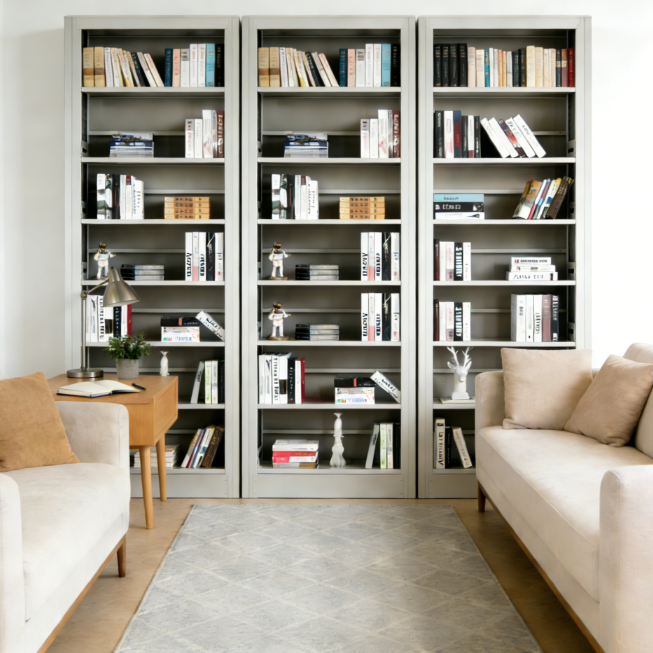 Modern Office Steel Wooden Heavy Duty Metal Book Shelves Library Book Racks for School Home Office & Hotel Use