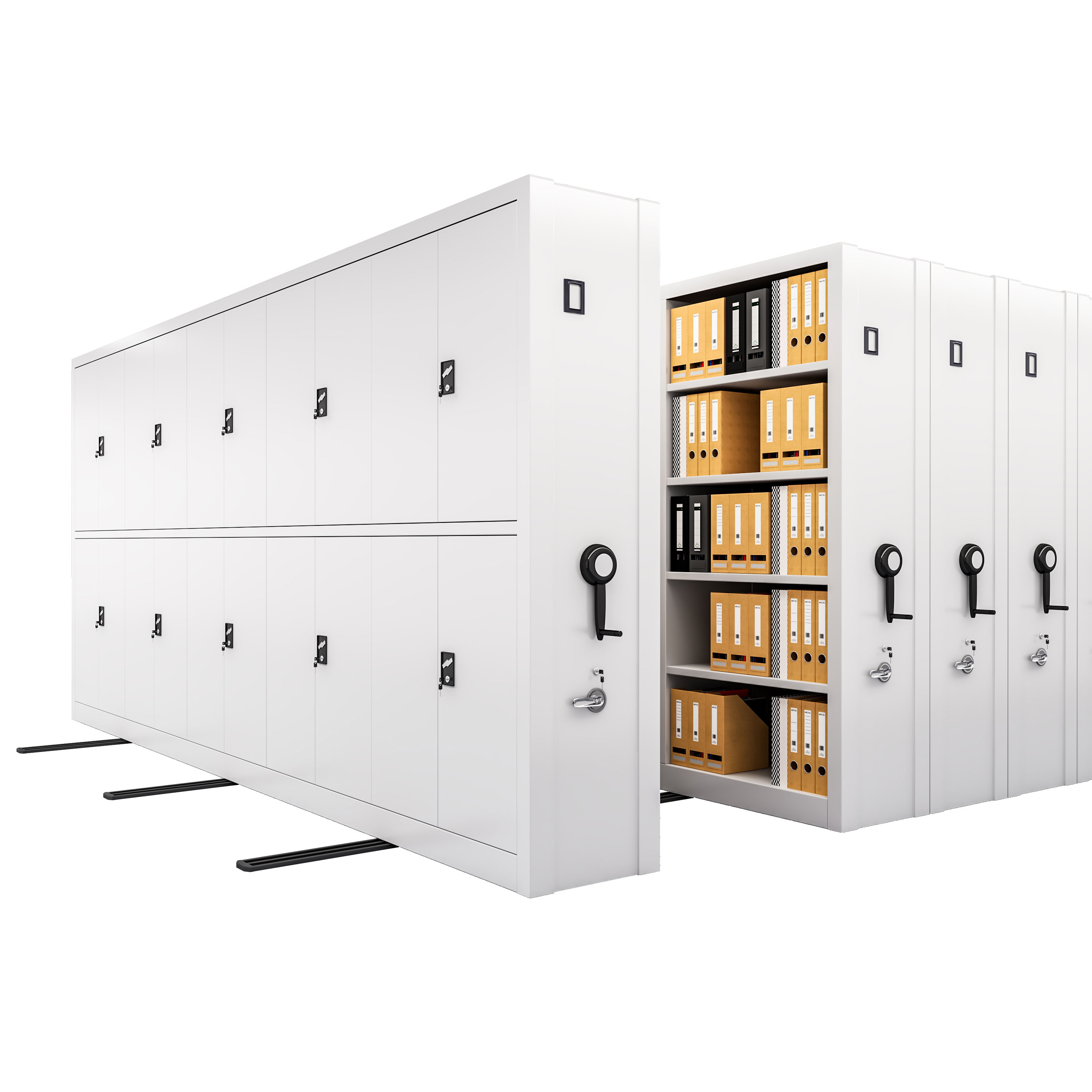 Luyuan Cold-Rolled Steel Modular Filing Cabinet with Code Lock-Durable Commercial Office Storage Space-Saving Movable Design