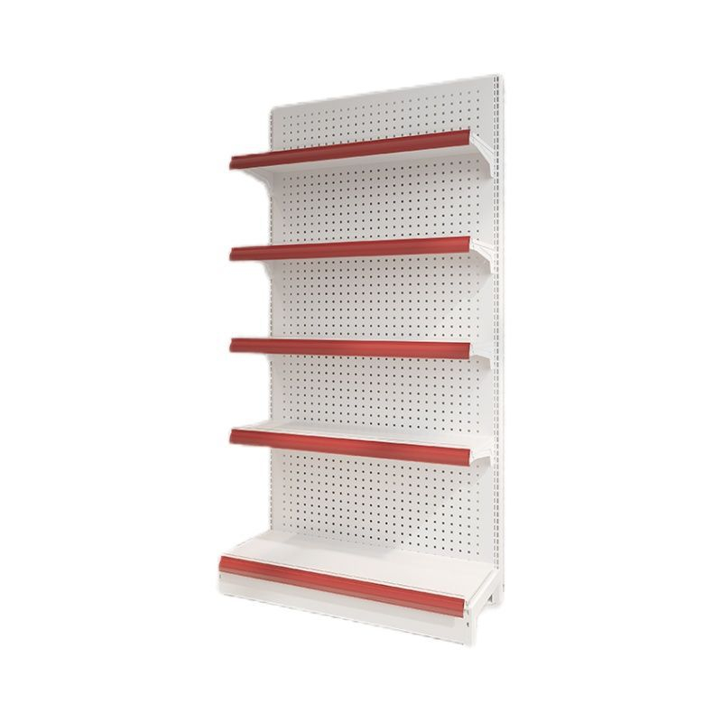 Factory Custom Metal Supermarket Shelving Light Duty Steel Adjustable Store Retail Display Stand Rack Commercial Rack Shelving