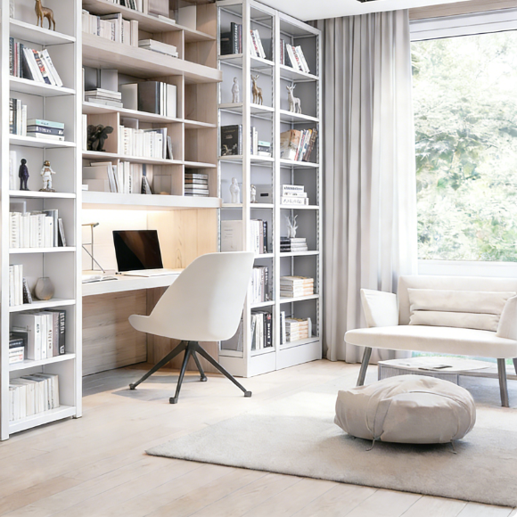 Modern Office Steel Wooden Heavy Duty Metal Book Shelves Library Book Racks for School Home Office & Hotel Use