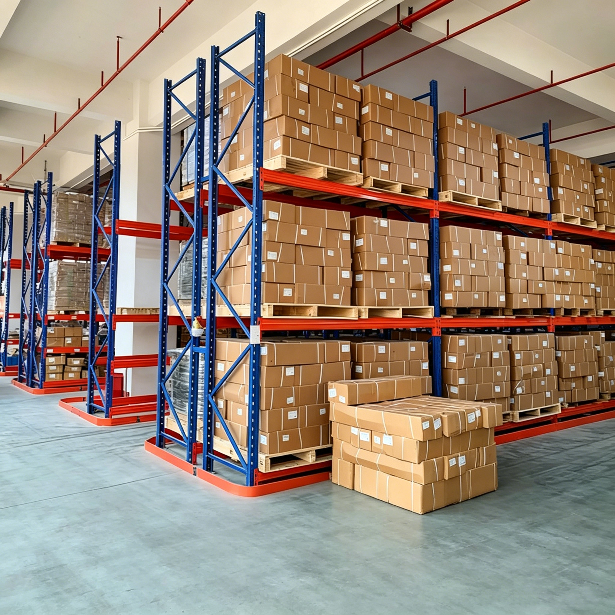 Q235B Steel Industrial Storage Shelves Heavy Duty Selective Storage Pallet Racking for Industrial Warehouse Storage Solutions