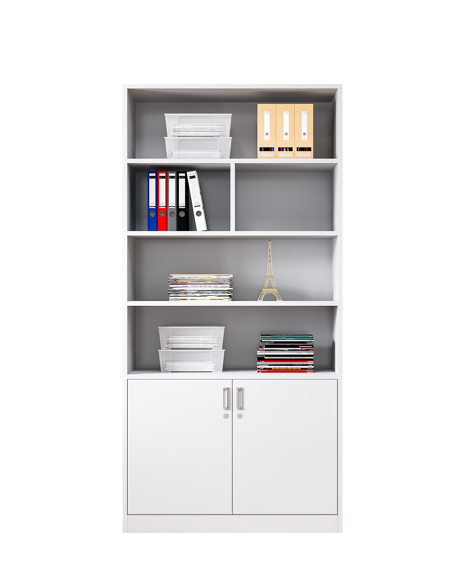 Steel-made Filing Cabinet File Organizing and Storage Cabinet Floor-standing Data Carrying Drawer Filing Cabinet