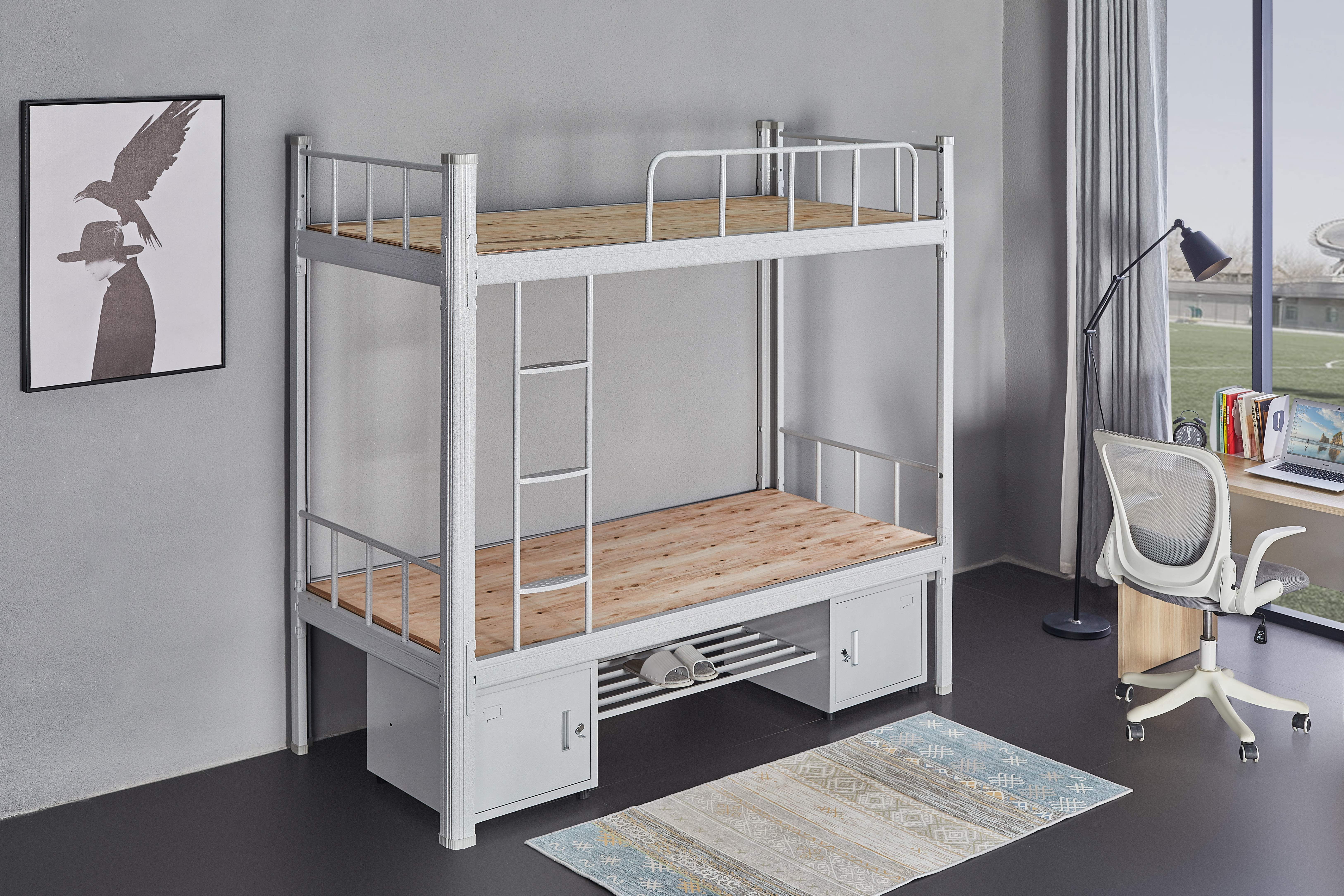 Stylish Metal Bunk Bed with Guardrail - Bright Colors Safe Design - Ideal for School & Home - 2025 Best Seller
